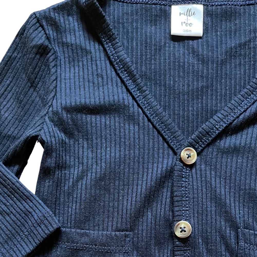 Millie + Roo Ribbed Cardigan - Picture 4 of 6